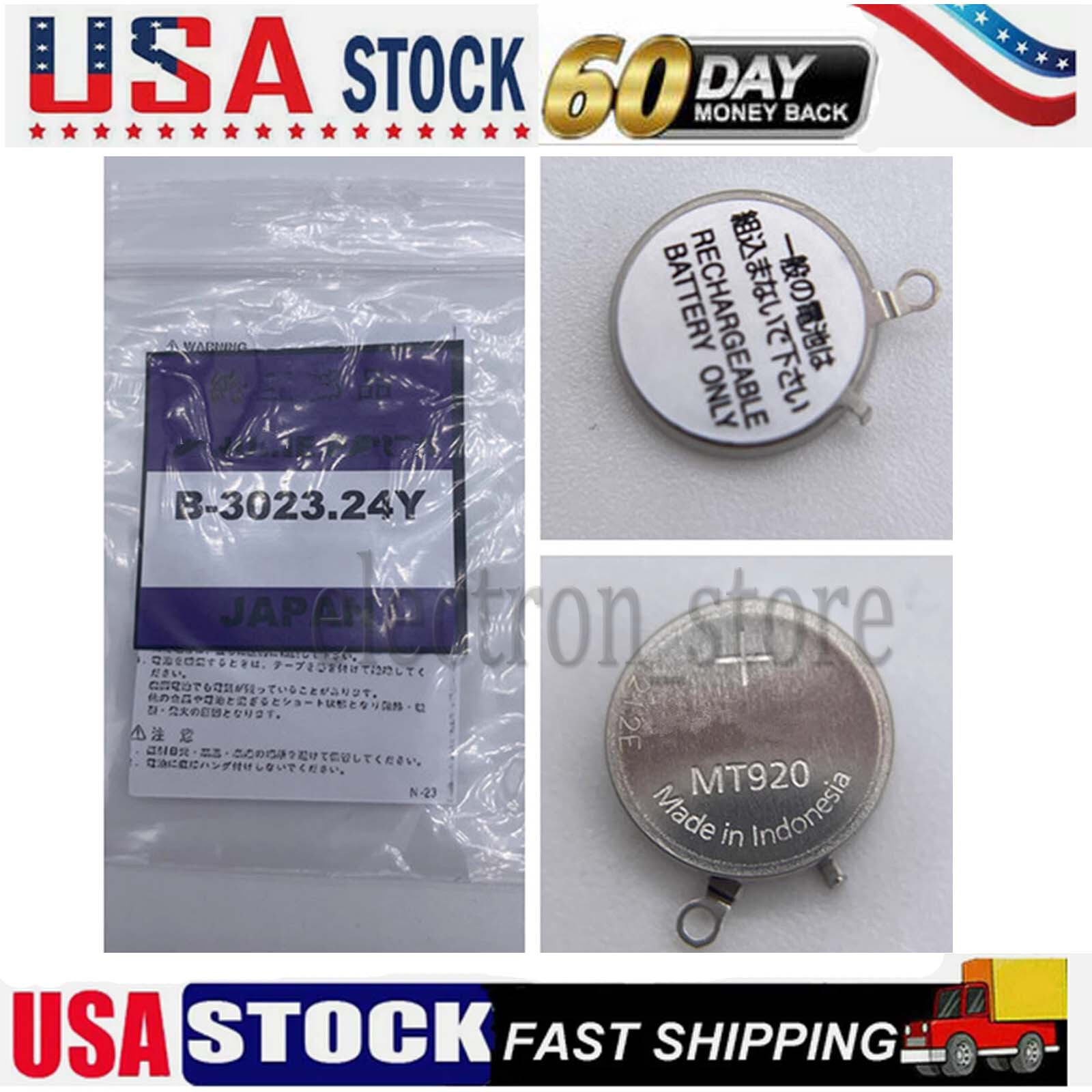 3023.24Y Lithium-Ion For TS920E Watch Capacitor Battery US STOCK