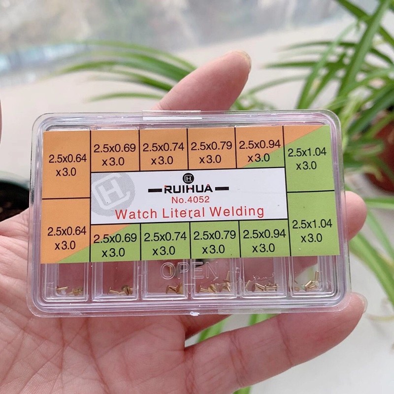 60Pack 12-Size 2.5mm Assorted Watch Dial Feet Set Movement Welding Tool No. 4052