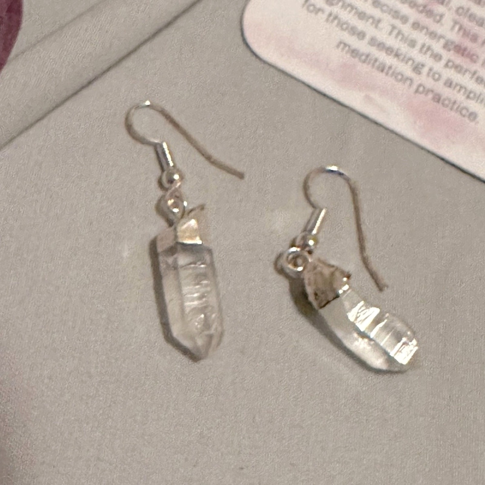 Clear Quartz Earrings