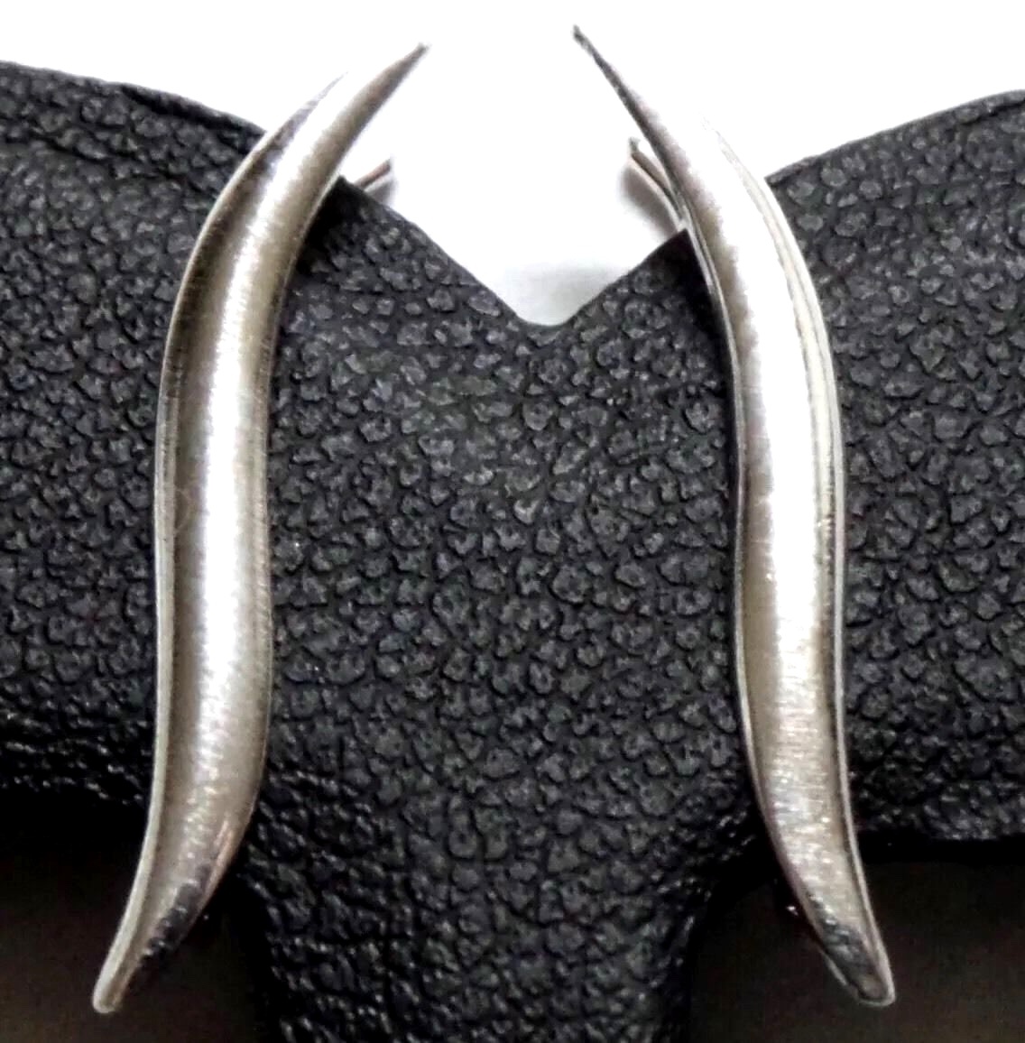 SOLID 925 Sterling Silver 0.65g Crawler Climber Wave Cuff Sweep Earpin Earrings