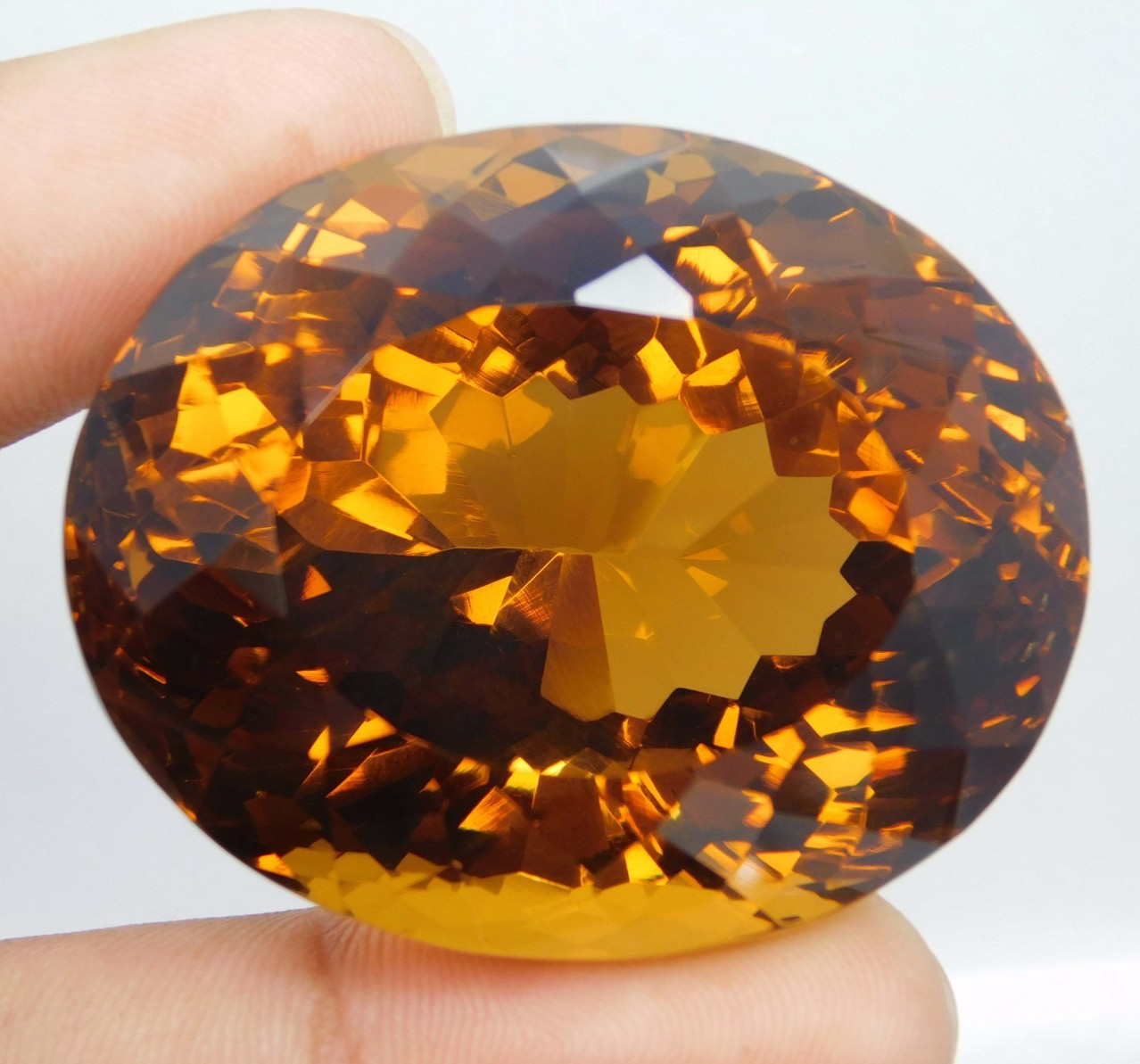 Certified 257.20 Ct Natural Imperial Topaz Rare “Yellow Brown” Loose Gemstone