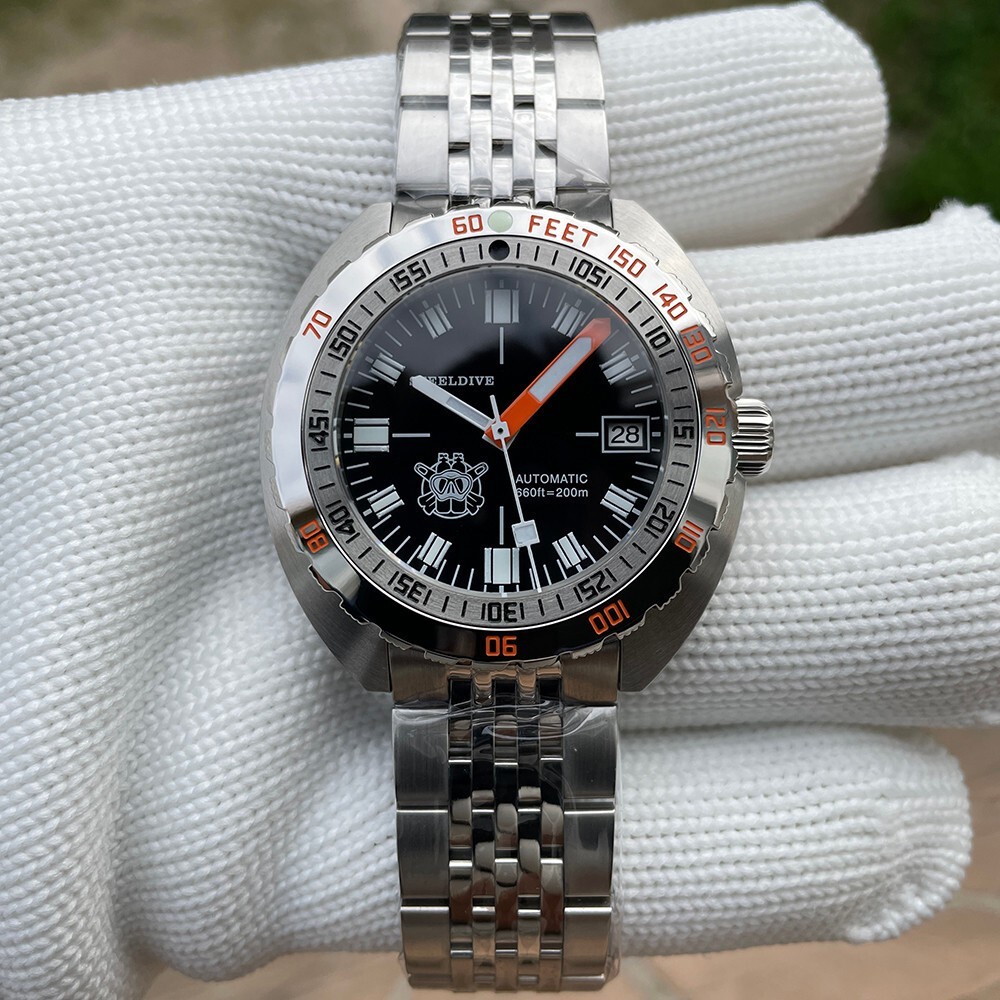 U.S. Seller! Steeldive SD1967 Automatic Diver-200M-NH35 -Sapphire – DOXA Style