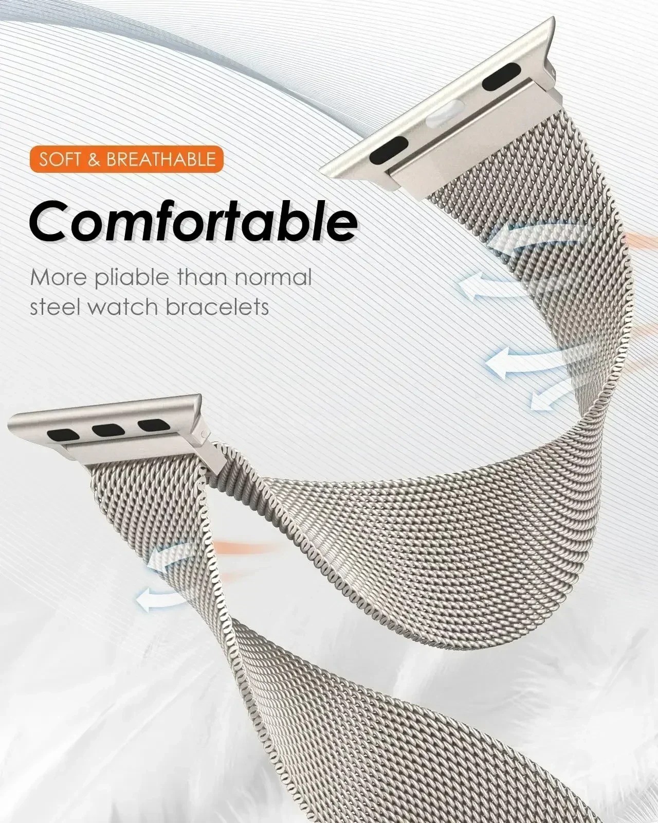 Milanese Loop Band iWatch Strap For Apple Watch Ultra 11 10 9 8 7 SE 38mm-49mm