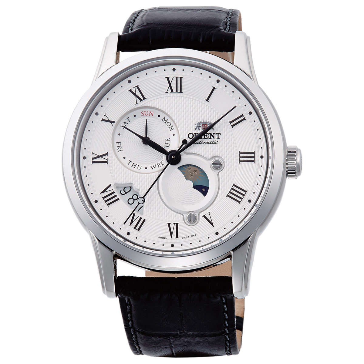 Orient Men’s Sun & Moon Version 3 White Dial Automatic 42mm Watch RA-AK0008S