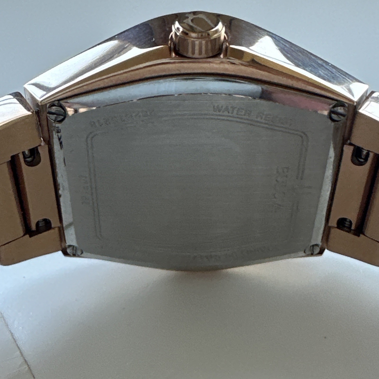 Bulova Gemini Quartz Diamond Black Dial Ladies Watch 97P158 *Chipped Crystal*