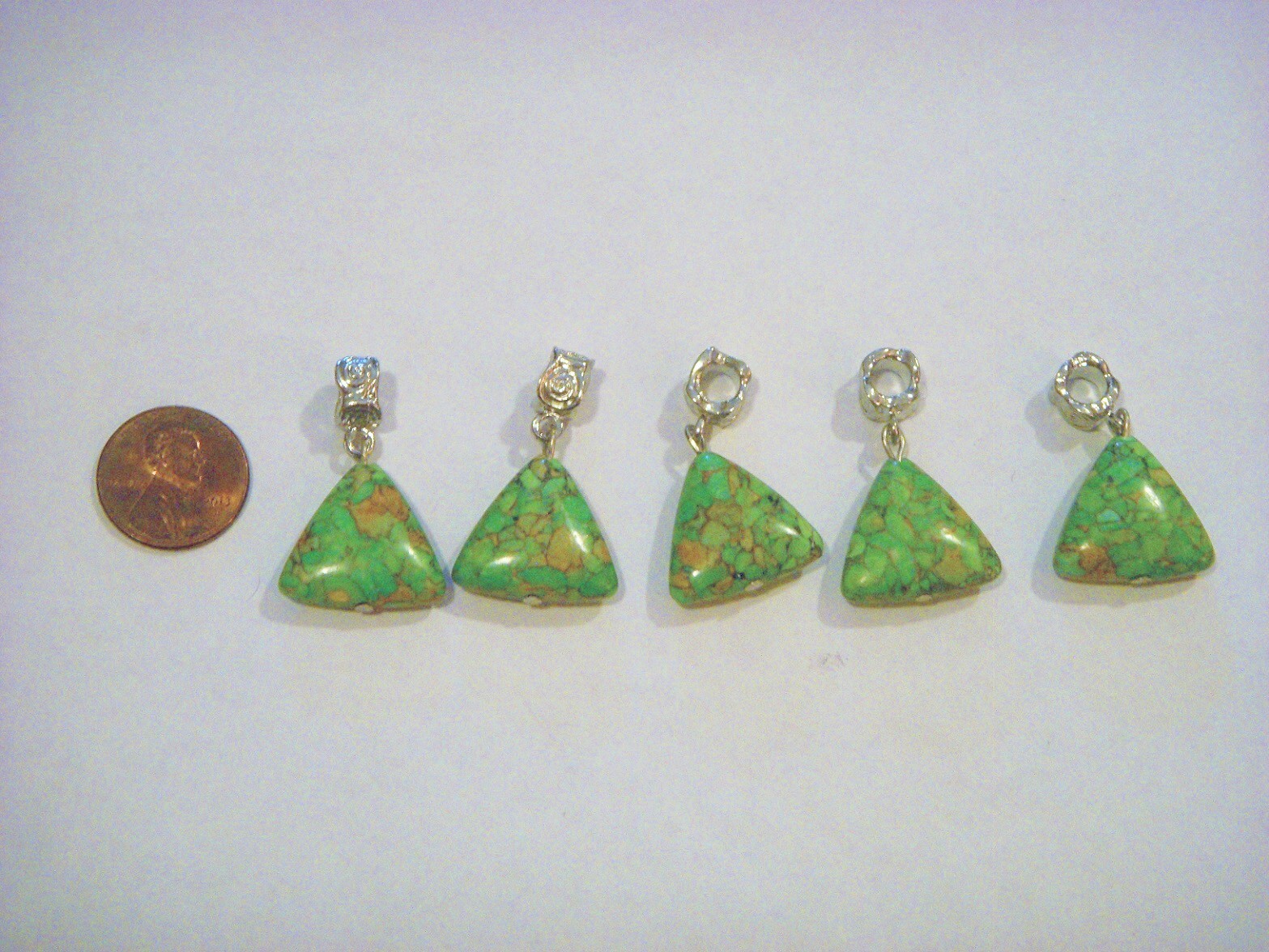 MULTICOLOR TURQUOISE SINGLE CHARM DANGLE FOR BRACELETS OR PENDANTS MULTIDESIGN