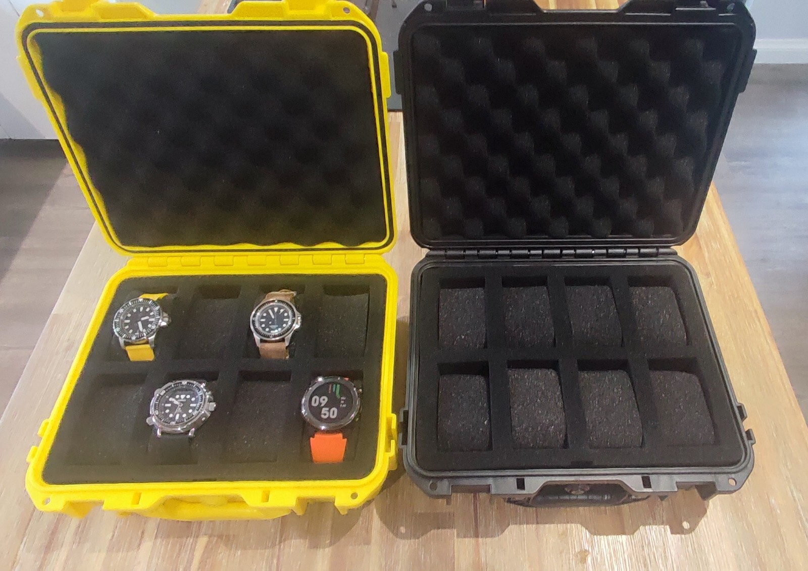 Heavy Duty ABS Plastic Waterproof 8 Watch Storage/Travel Box