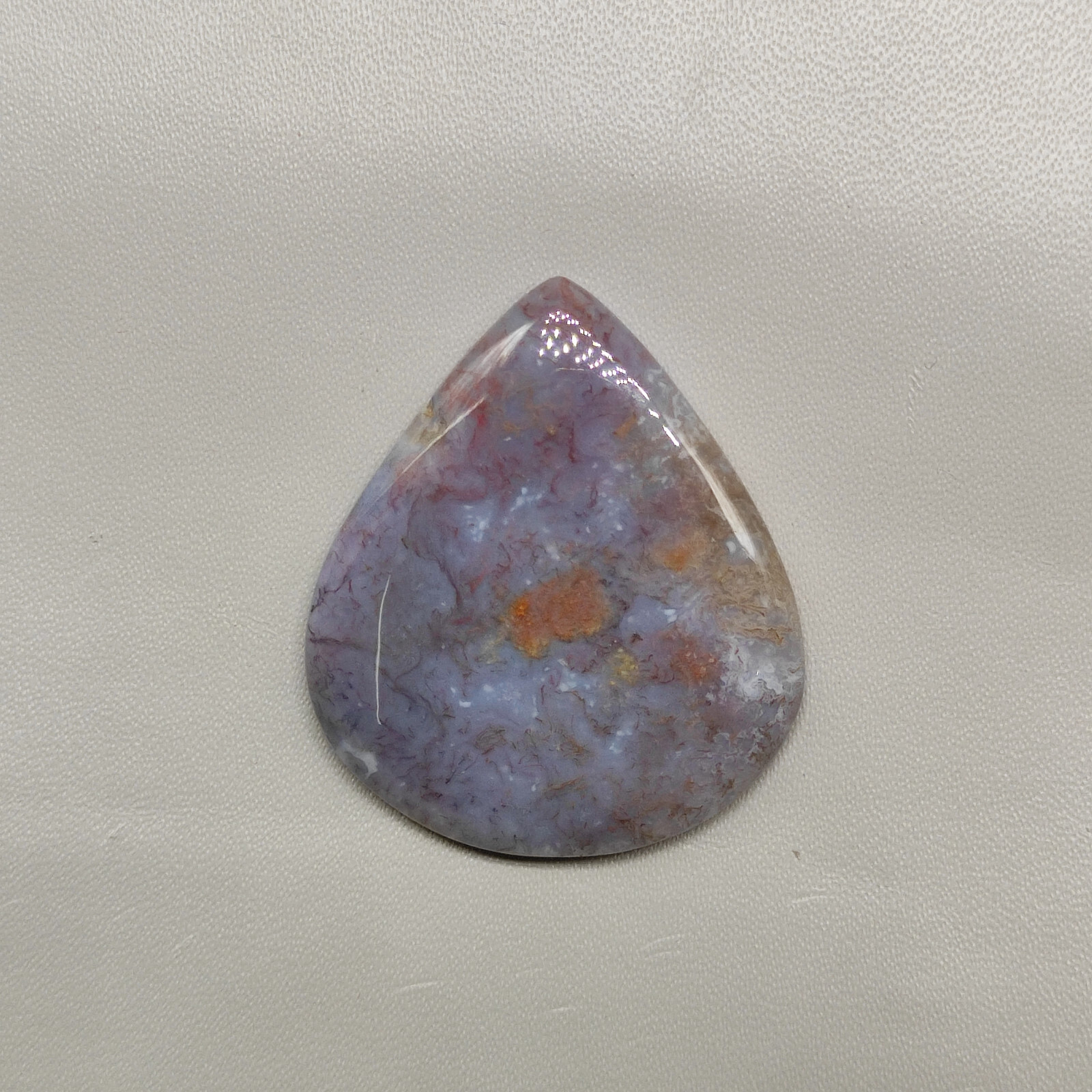 100% Natural red moss agate flatback cabochon moss agate translucent stone G5927