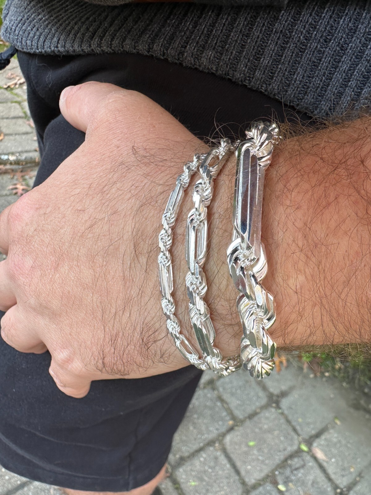 FigaRope Milano Chain Real Solid 925 Sterling Silver Necklace Or Bracelet 4-10mm