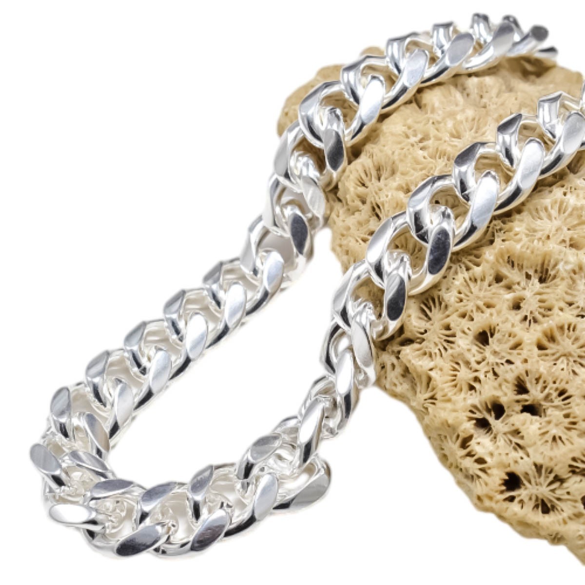 Italian 925 Sterling Silver Cuban Link Chain Necklace 925 Silver Chain UNISEX