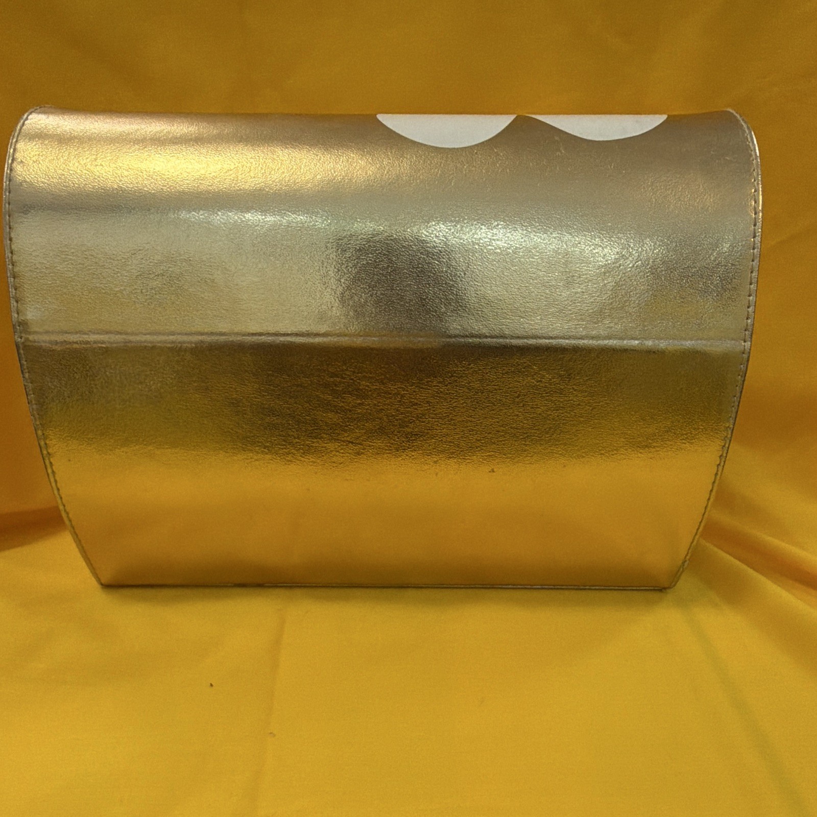 Marc Jacobs Daisy Gold & White Floral Lined Faux Leather Jewelry Box