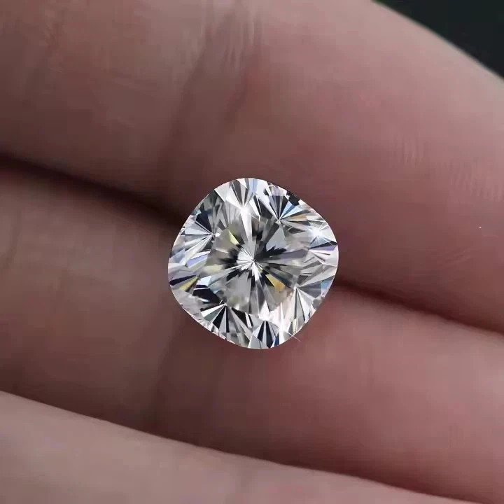2.00 Ct Cushion Cut CVD Lab Created Diamond D/VVS2 Certified Natural Color