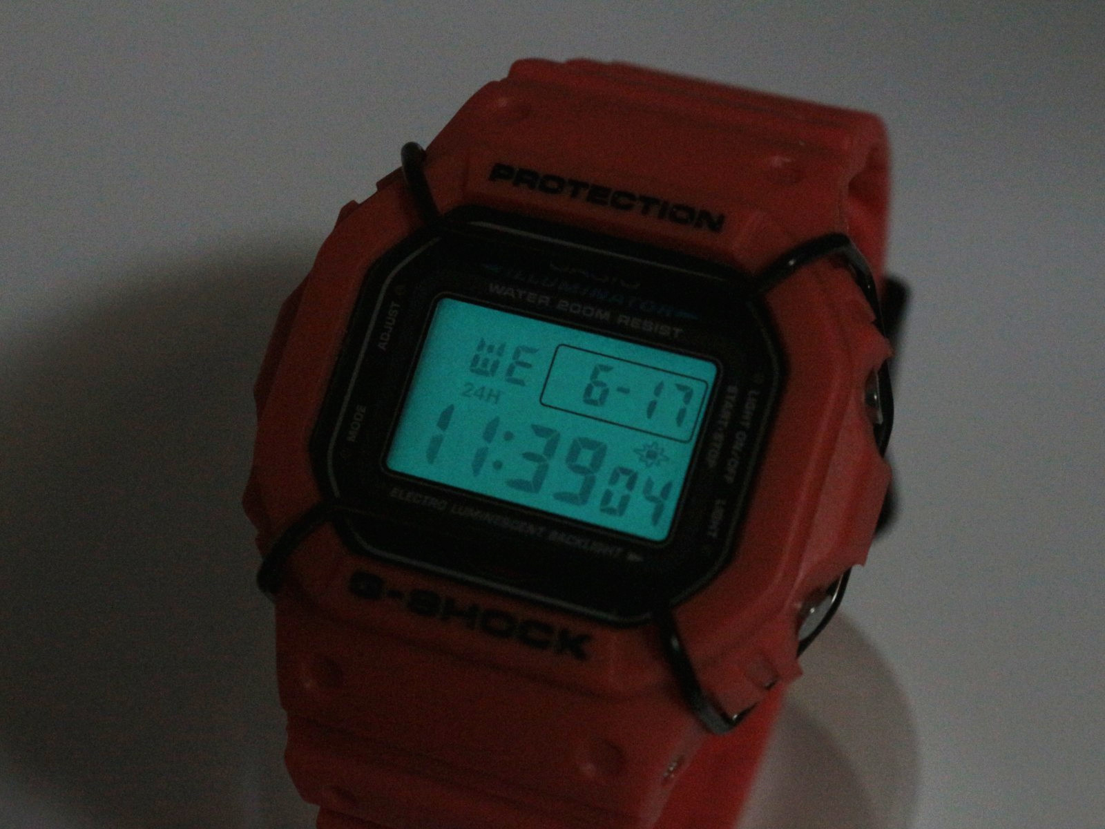 Customized G-SHOCK DW-5600E Orange Bezel Band with Metal Ring Bullbar From Japan