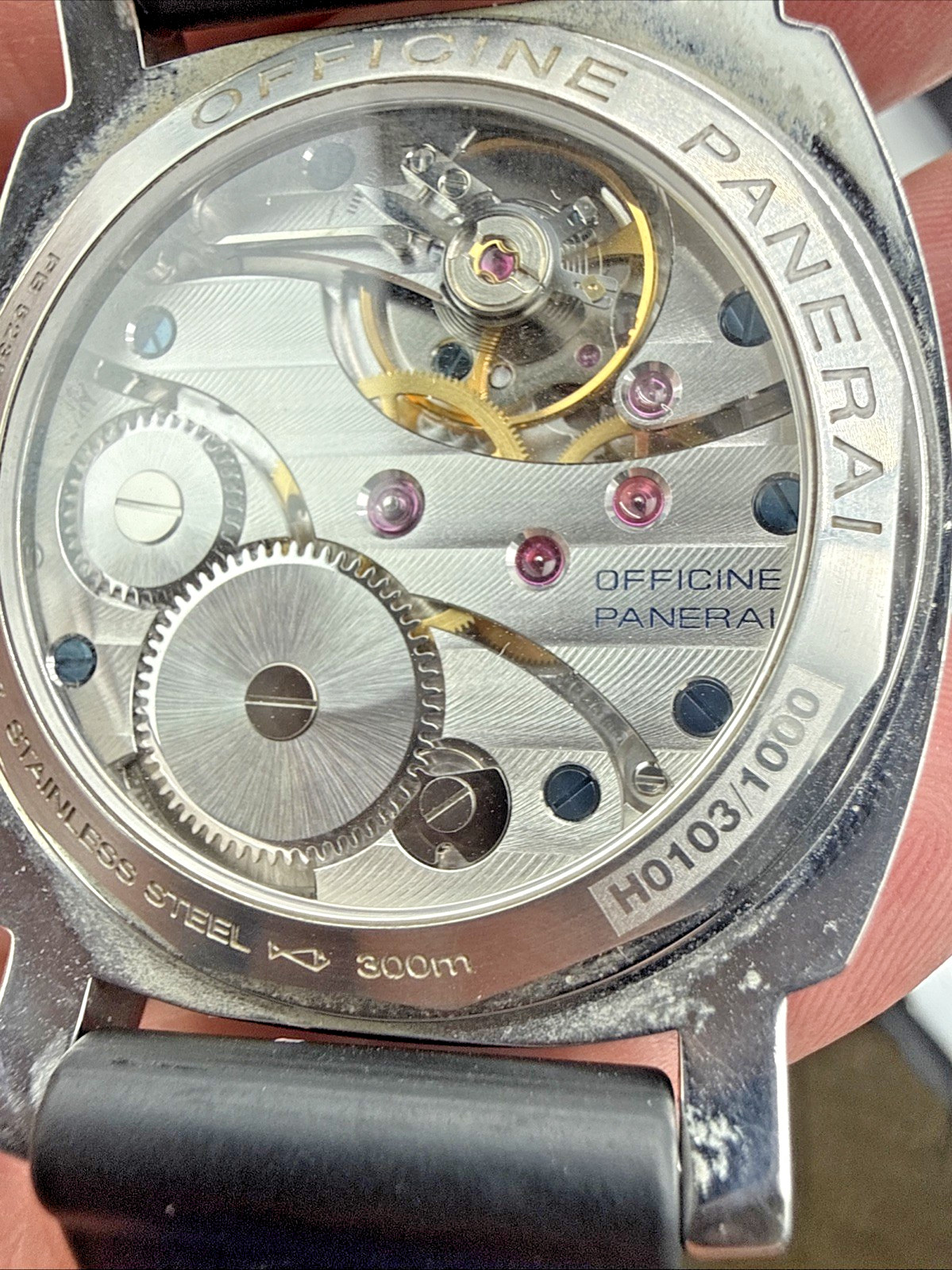 PANERAI 44MM Luminor MARINA PAM00113 OP6567 Box Papers WHITE DIAL Blk Rubber Bnd