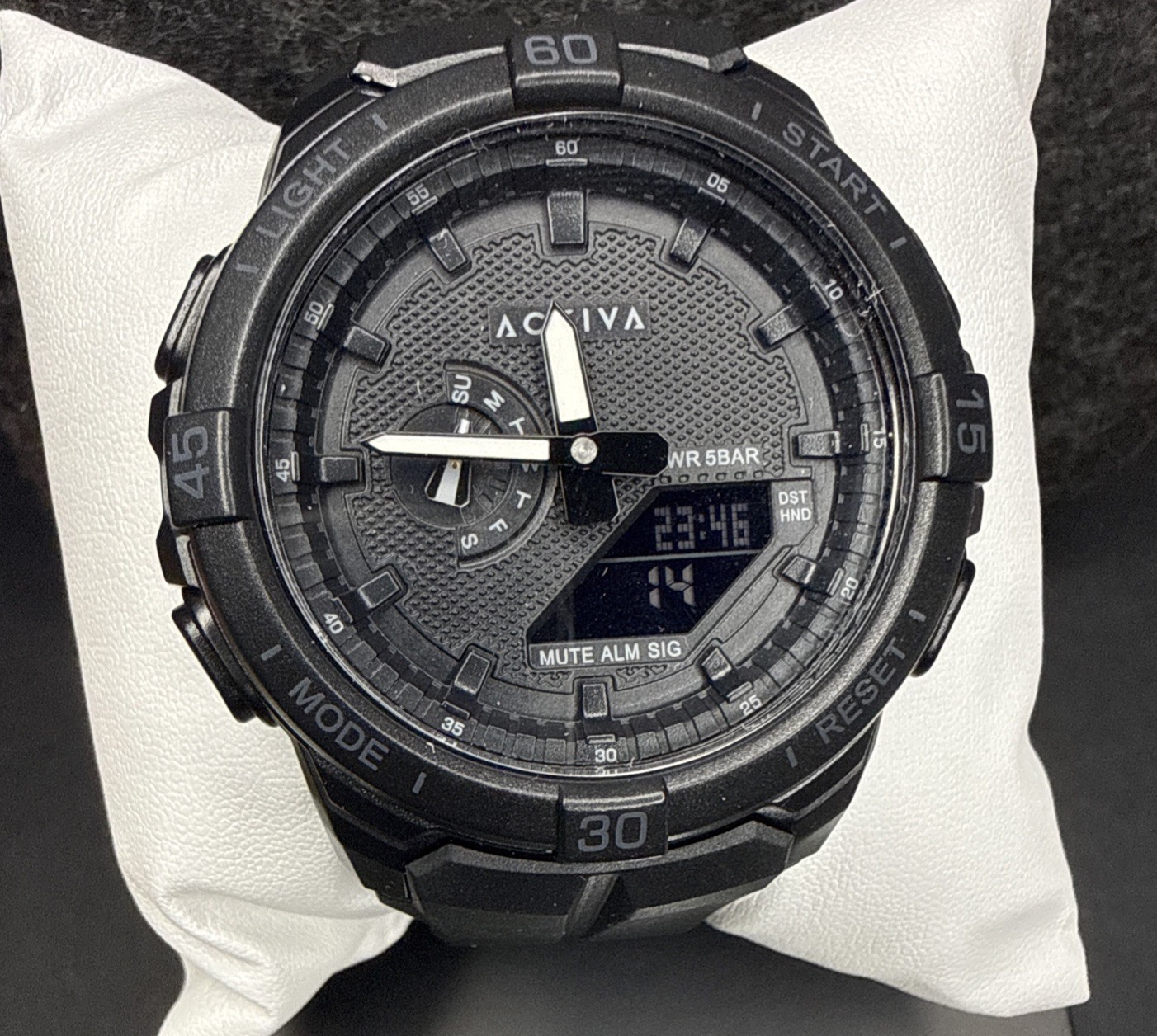 Activa Spry X Invicta Digital Essentials Men 53mm ABS Black SK160 NEW