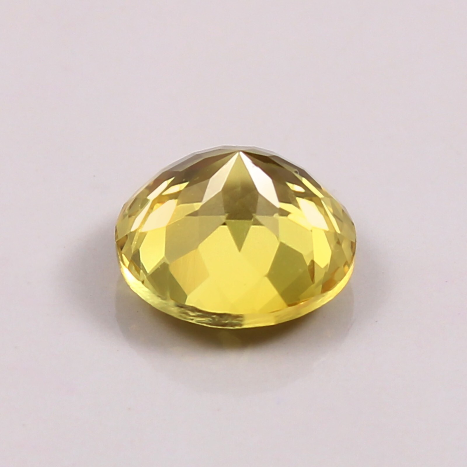 AAA Extreme 8×8 MM Natural Ceylon Yellow Sapphire Loose Round Gemstone Cut