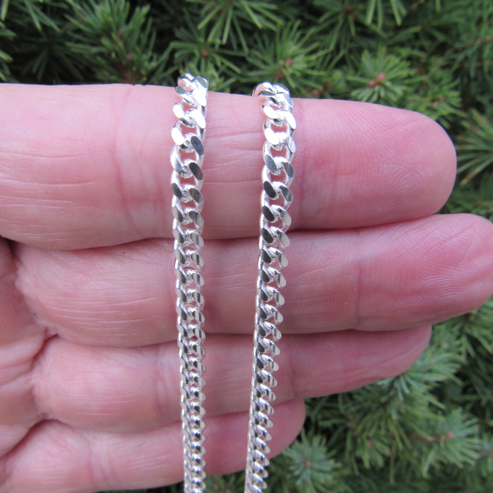 4.2MM Solid 925 Sterling Silver Men’s Italian MIAMI CUBAN Chain, Made in Italy