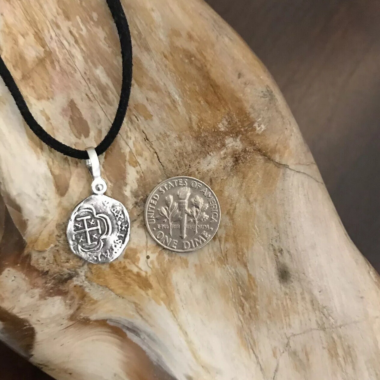 ATOCHA Coin Pendant 925 Sterling Silver Sunken Treasure Shipwreck Jewelry