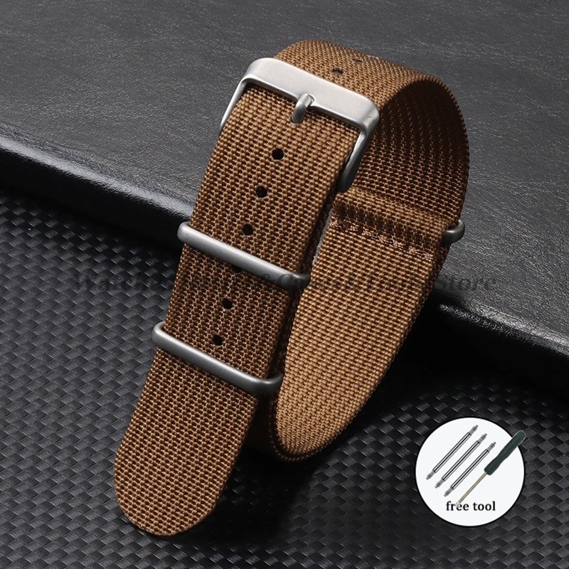 Nylon Watch Strap 18mm 20mm 22mm Military Sport Band Replacement