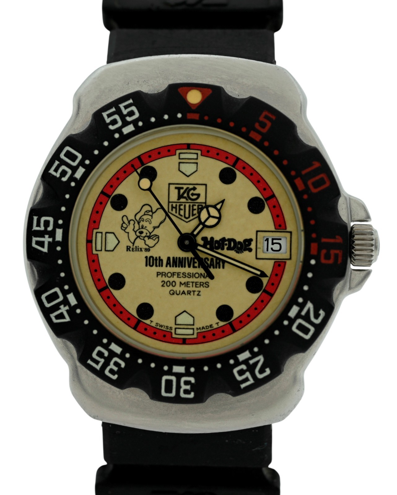 Tag Heuer 35mm Men’s Formula 1 Luminous “Hot Dog 10th Anniversary” Watch 371.513