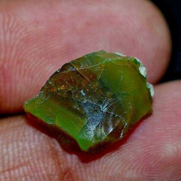 5.05 CT Natural Ethiopian Fire Opal AGL Certified Play Of Color Rough Gemstone