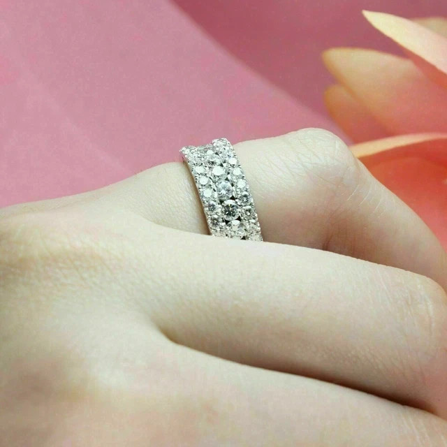 2Ct Round Cut lab-Created Engagement Ring 14K White Gold Plated