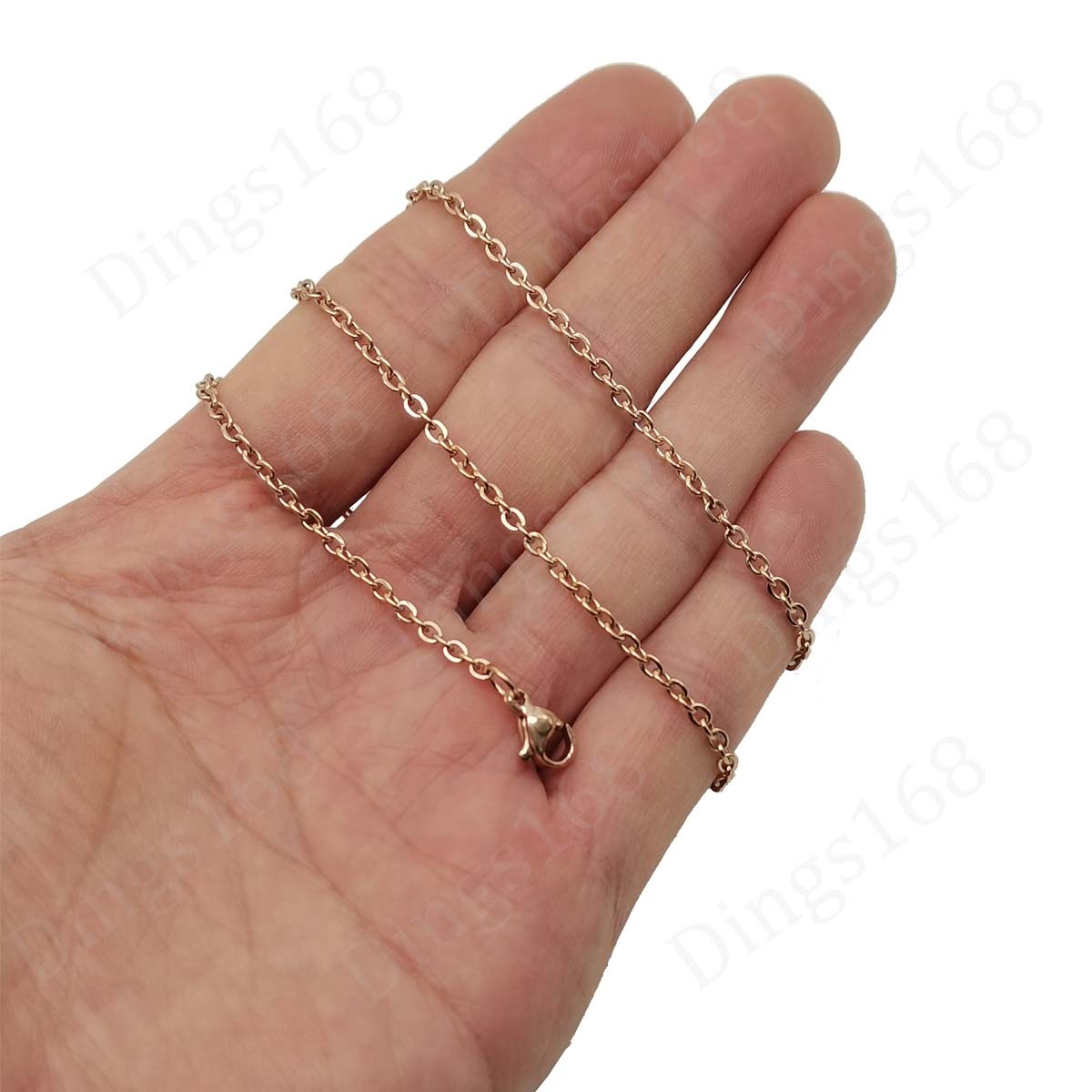 Genuine 18K Gold Filled Italian 20 inch 2.4 mm Rolo Cable Chain Necklace N146R