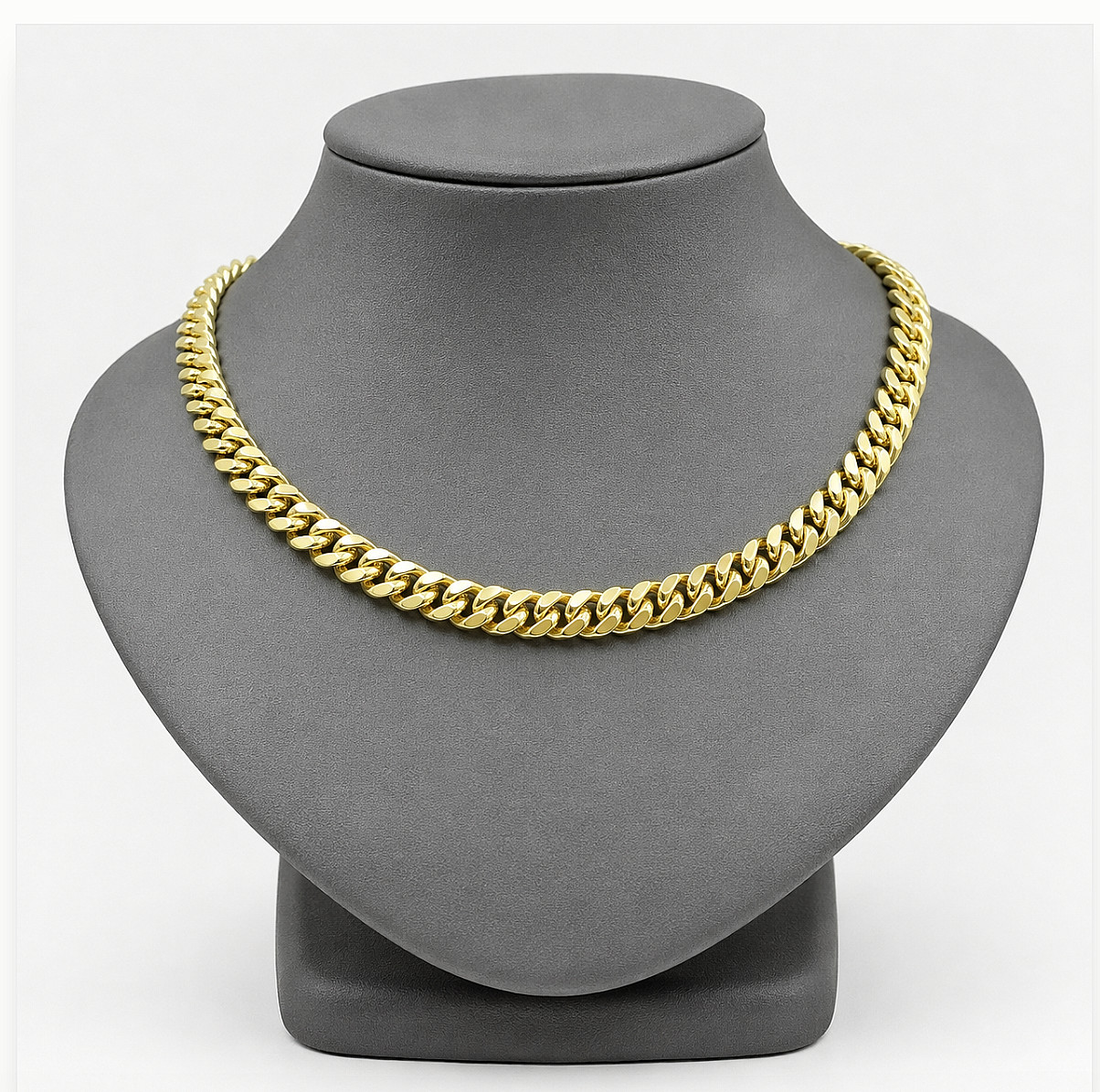 Real 10k Yellow Gold Miami Cuban Chain Necklace 7mm 24 Inch Box Lock Top Quality