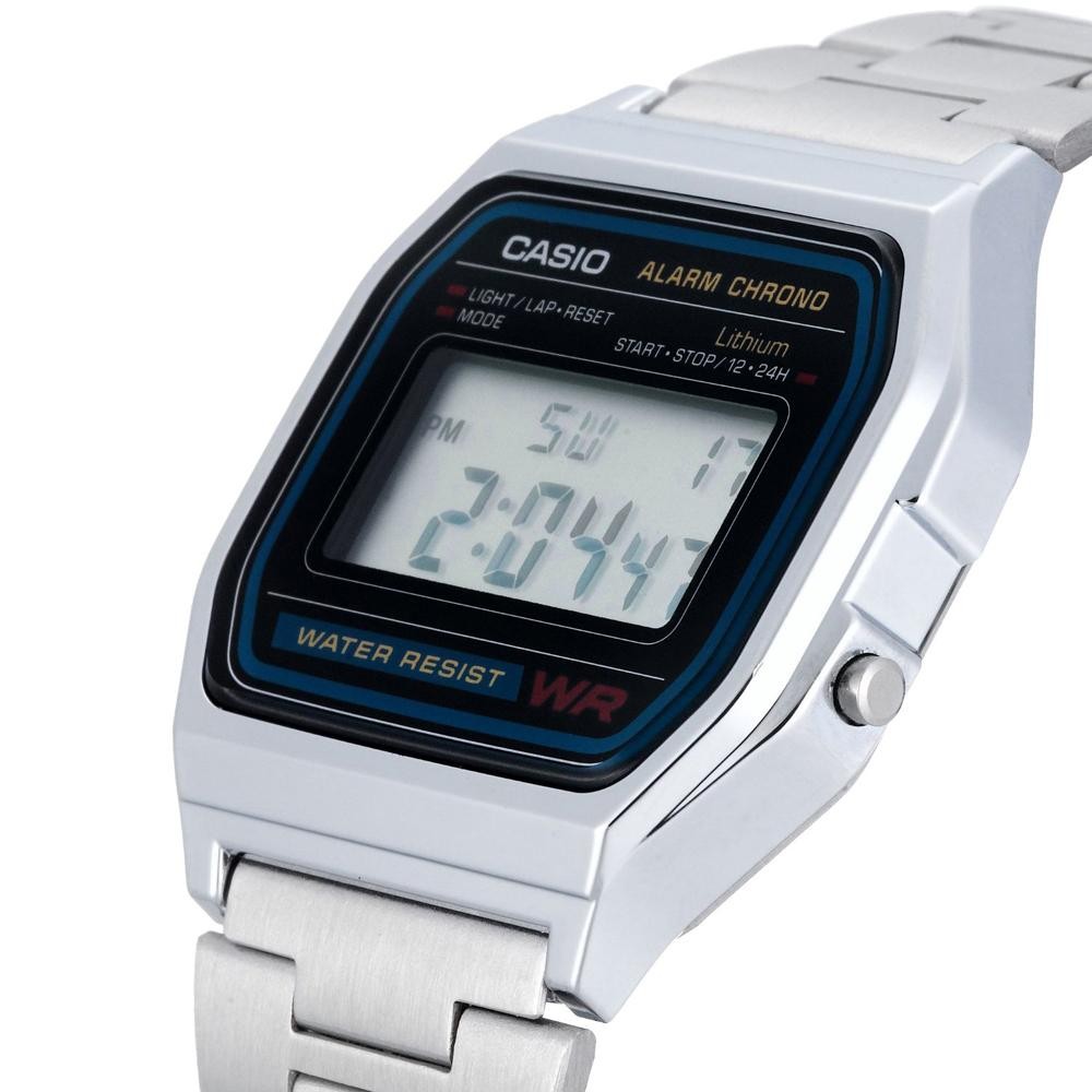 Casio Men’s Watch Classic Digital Grey Dial Stainless Steel Bracelet A158W-1