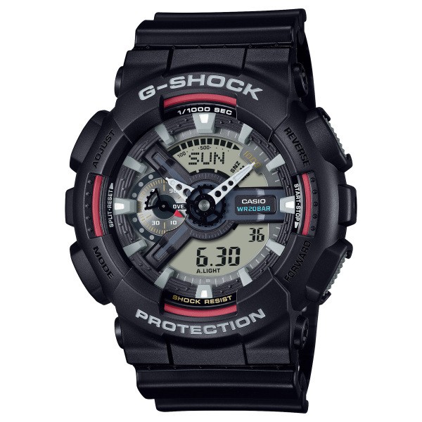 CASIO G Shock ANALOG DIGITAL 110 SERIES GA 110RL 1AJF Black Dial New Men’s Watch