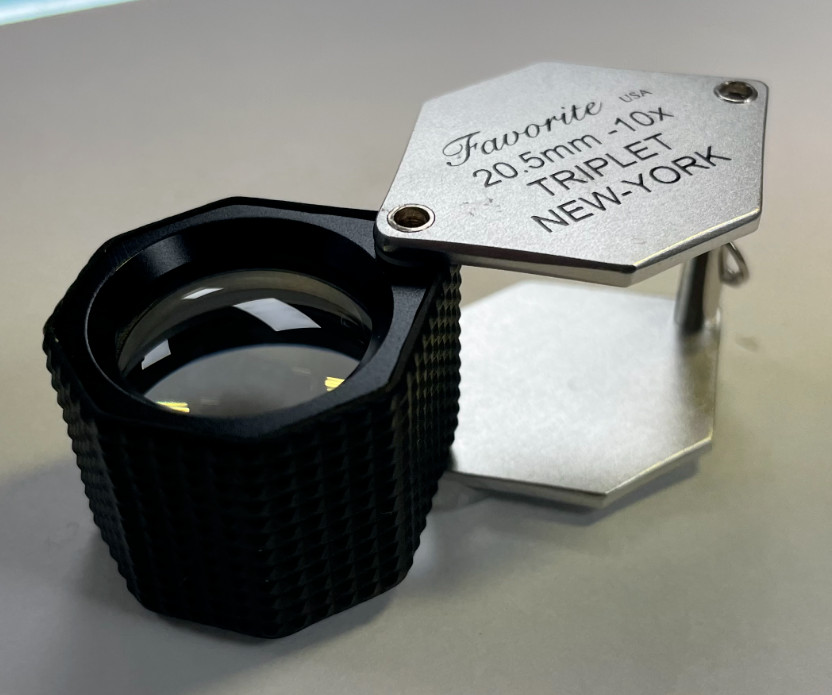 FavoriteUSA DIAMOND LOUPE HEXAGONAL TRIPLET 10X 20.5MM LENS