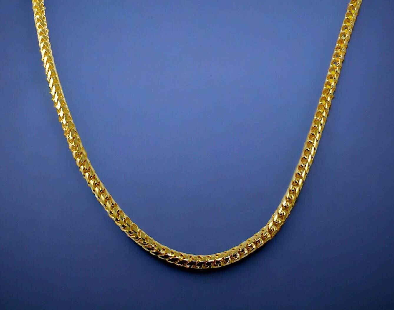 14K Yellow Gold SOLID Franco Round Box Necklace Chain Real Gold 1mm-6mm 16″-30″