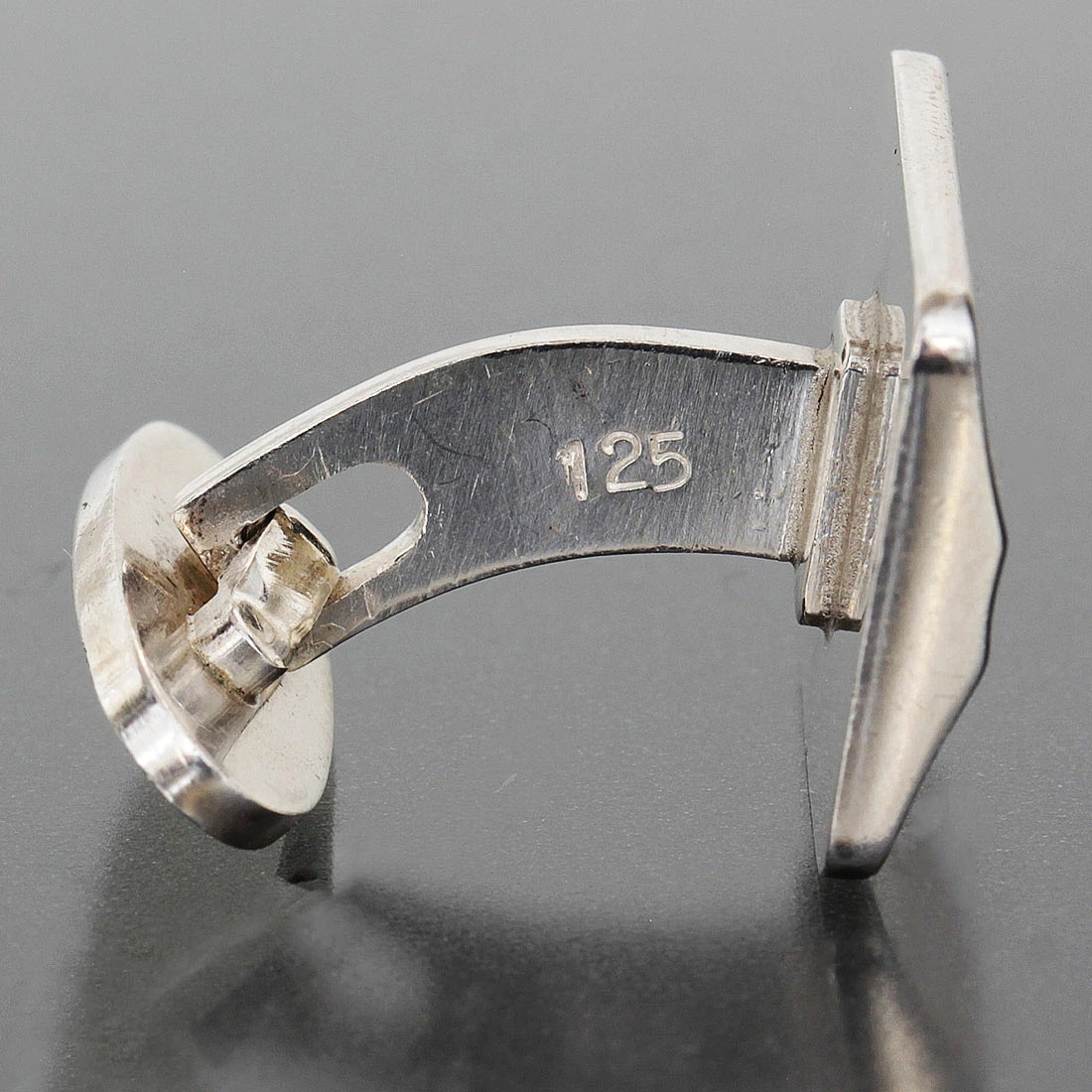 Georg Jensen Cufflink Sterling Silver 925 16x14mm pre-owned