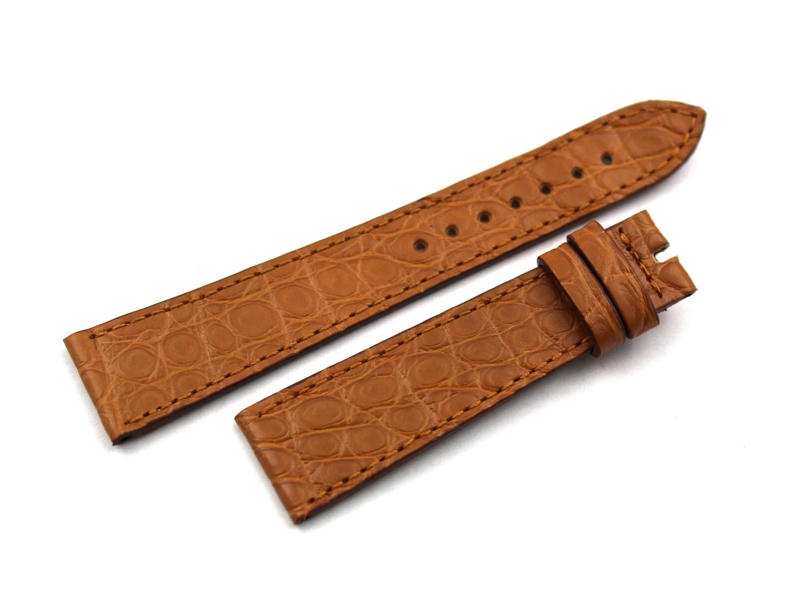 Real Crocodile Honey Strap 20/16mm Accessories Casual Watches Excellent Quality