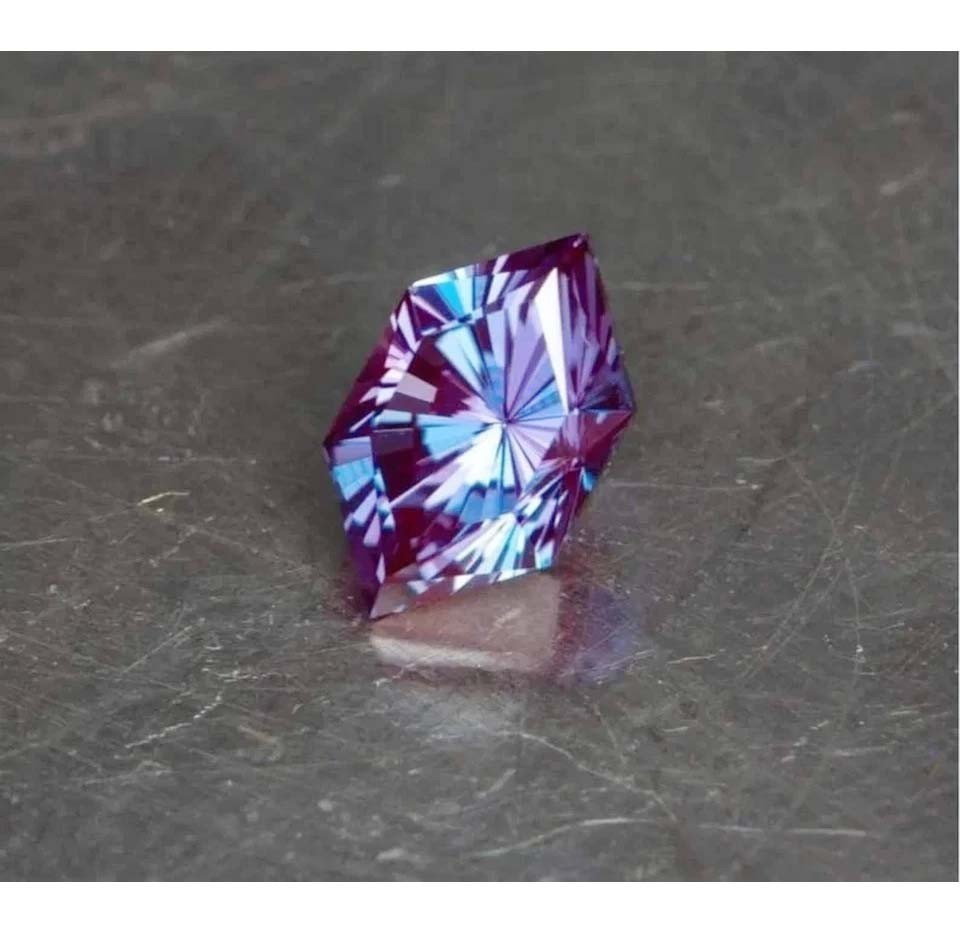 Certified 15 Ct+ Natural Alexandrite Color Change Fancy Cut Loose Gemstone
