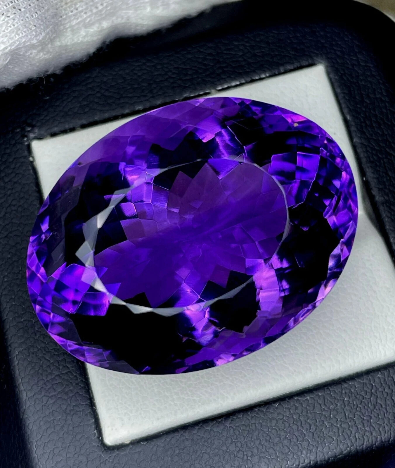 Amethyst Oval Cut Natural Purple Colour 95+ Ct EGL Certified Loose Gemstone