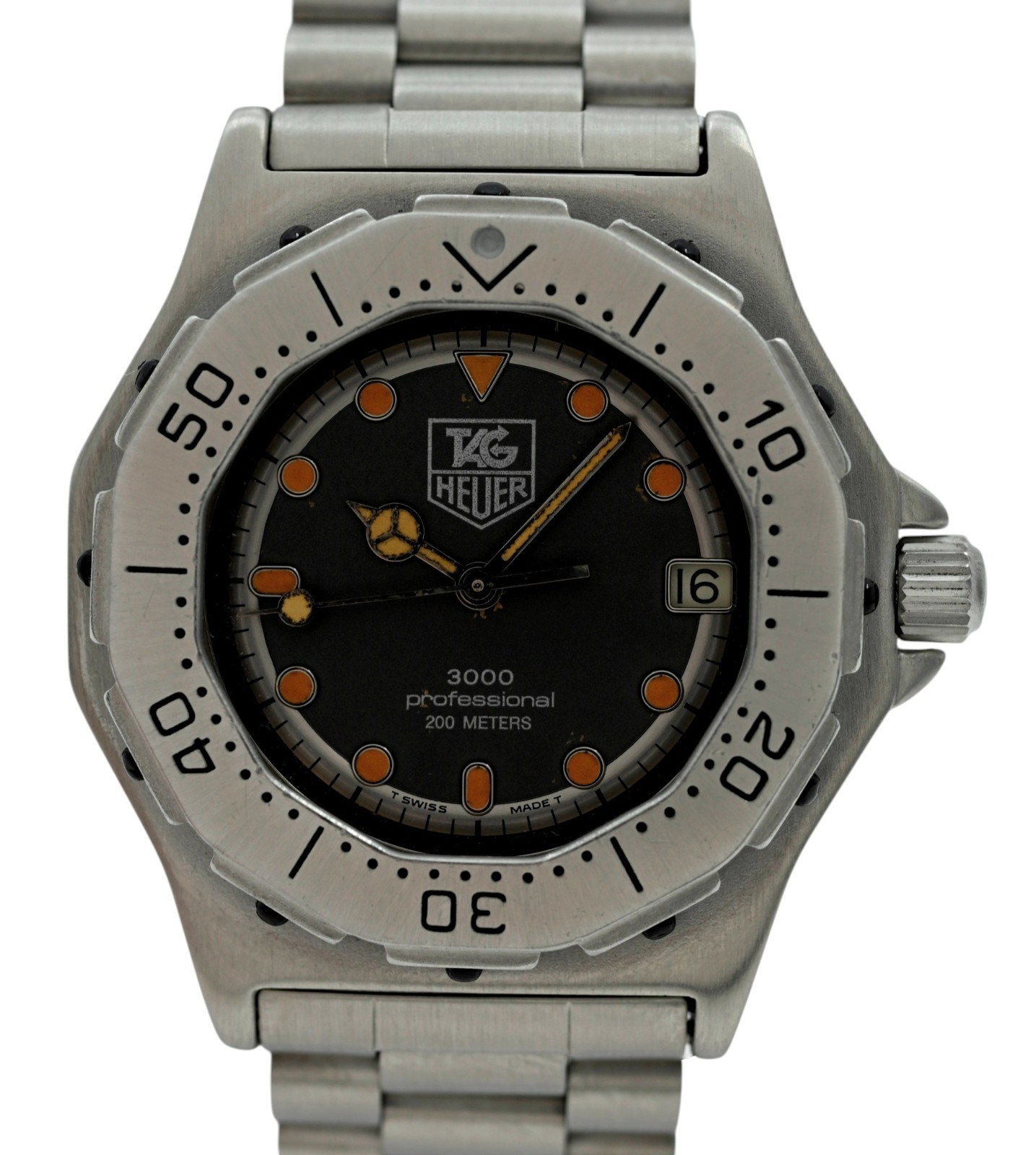 Tag Heuer Midsize 35mm Professional 3000 Series Swiss Quartz Watch Ref: 932.213!