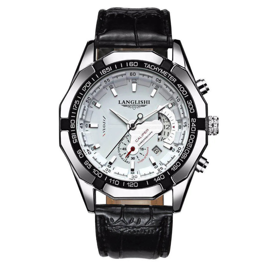 Men’s Large Dial Luminous Waterproof Calendar Watch Outdoor Sport