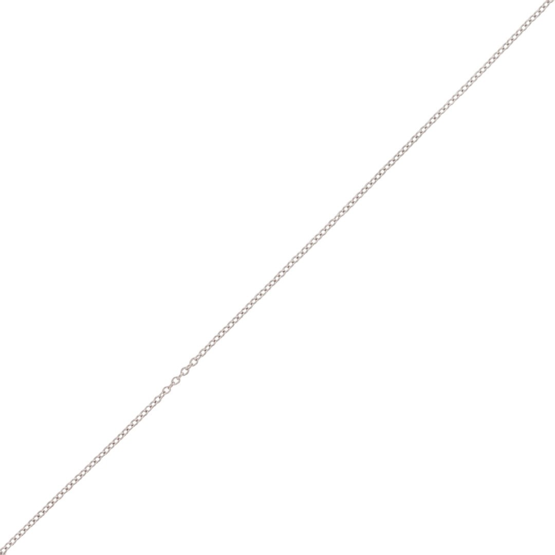 Le Vian 1mm Cable Link Chain 18″ Necklace 14k White Gold 1.24 Grams