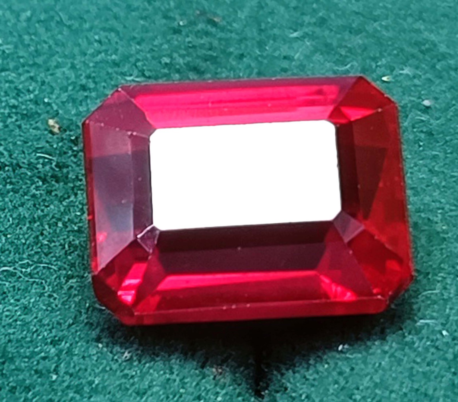 IGL Certified Natural 22.90Carat Amazing Red Ruby Emerald Cut Loose Gemstone5SDG
