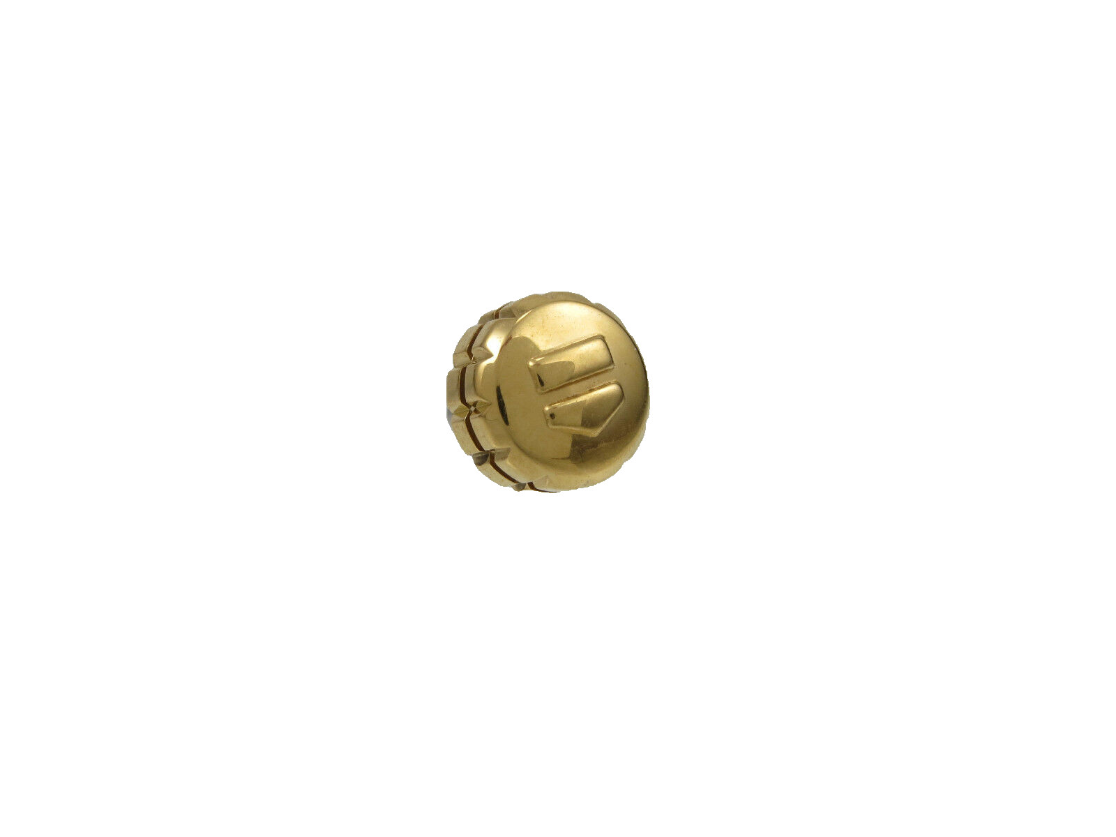 7.6mm Gold Screw Down Watch Crown With Tube For Tag Heuer