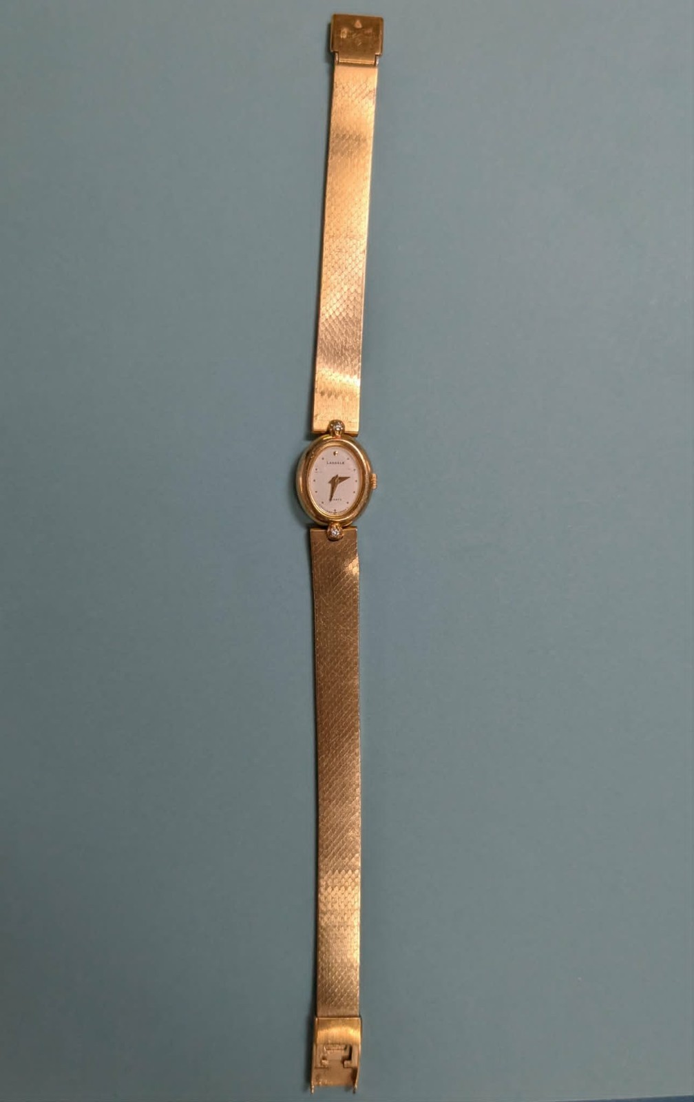 LASALLE by Seiko Gold Tone – White Dial Ladies Watch