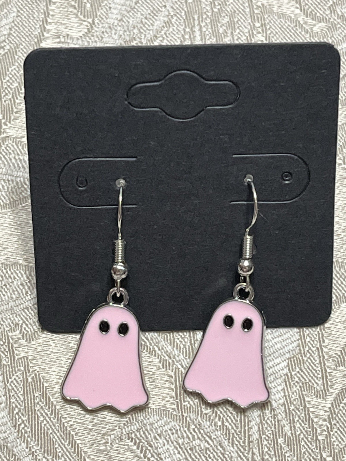 Vintage Ghost Halloween Silver Dangle Fashion Bohemian Casual Fun Earrings