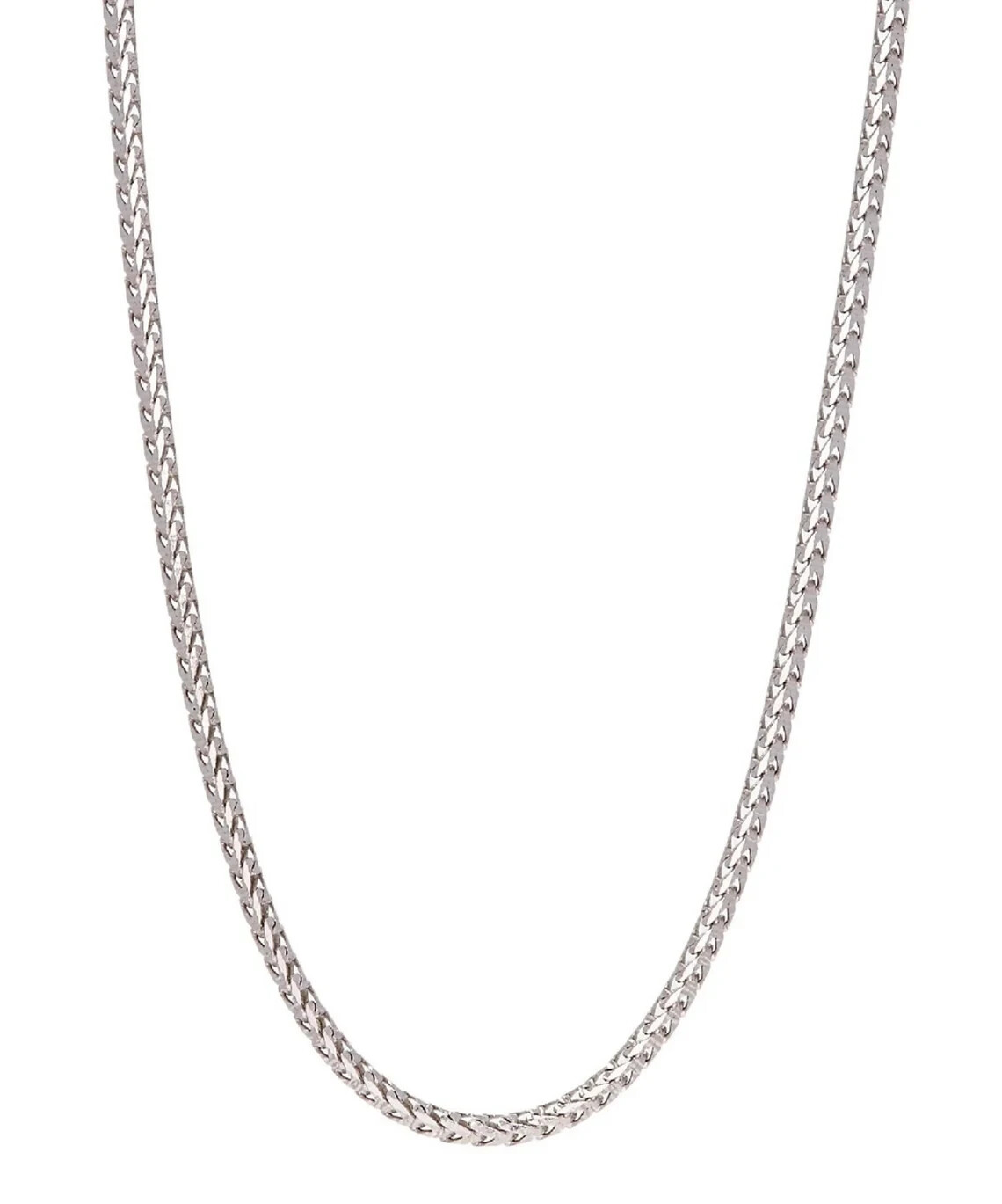 2mm Solid 925 Sterling Silver Franco Chain Necklace Sizes 16″-30″ Made In Italy