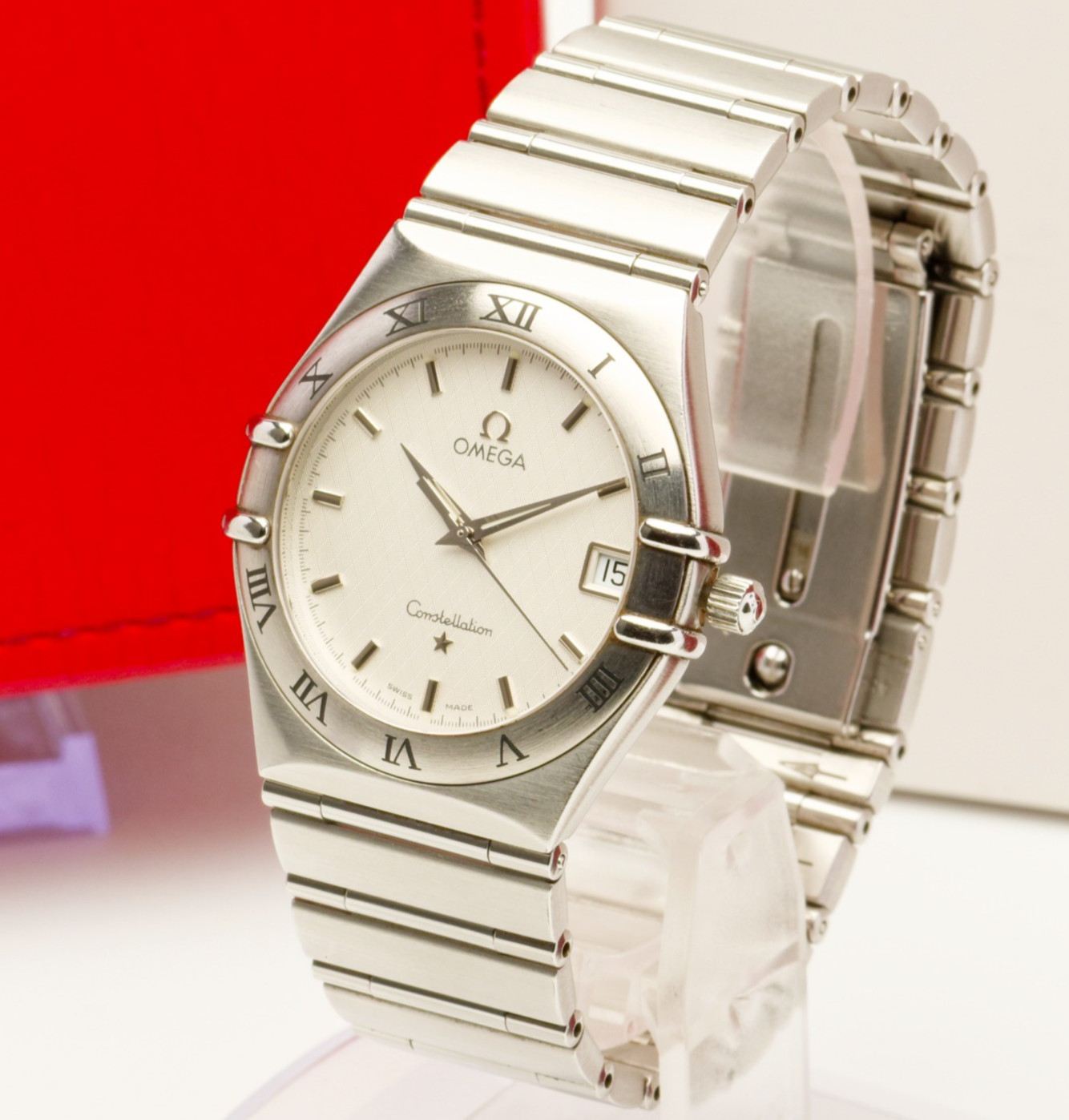 [Full Set] OMEGA Constellation 15123000 Cal.1532 34mm White Quartz Men’s Watch
