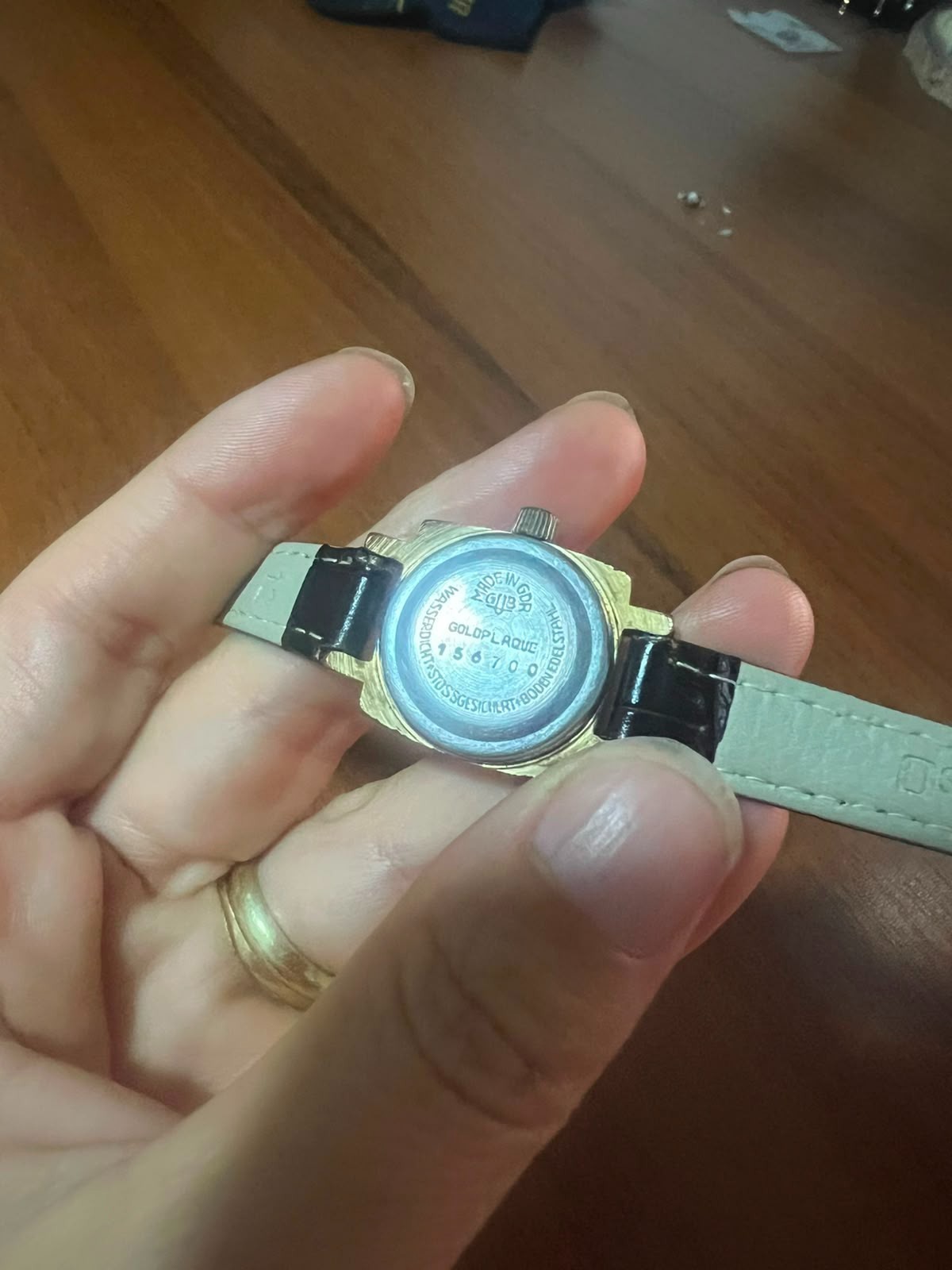 Vintage Glashütte 17 Rubis Ladies Watch Made in GDR Gold Plated