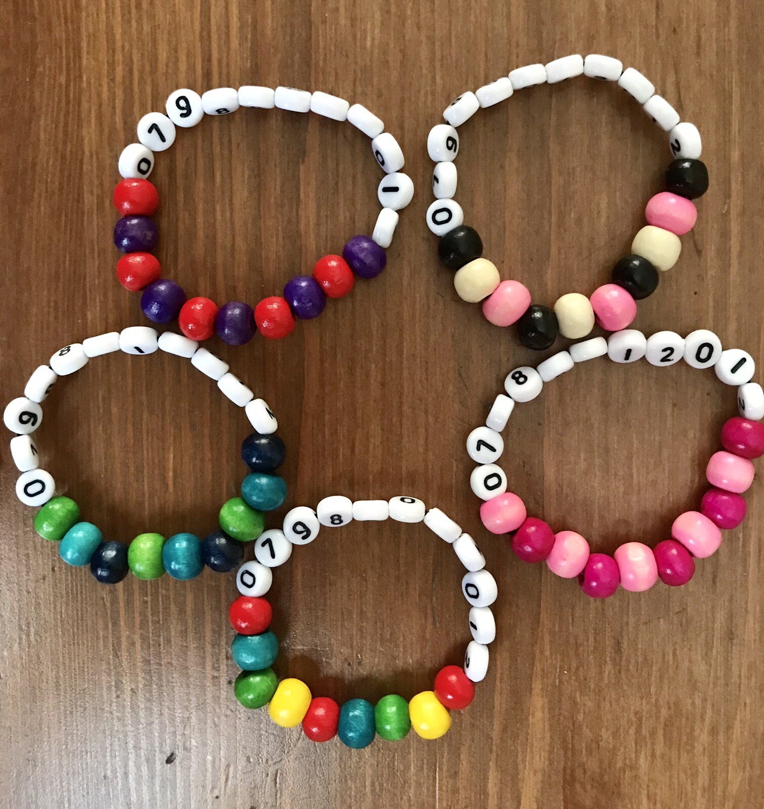 Child’s lost found security safety identity Id bracelet mobile telephone number