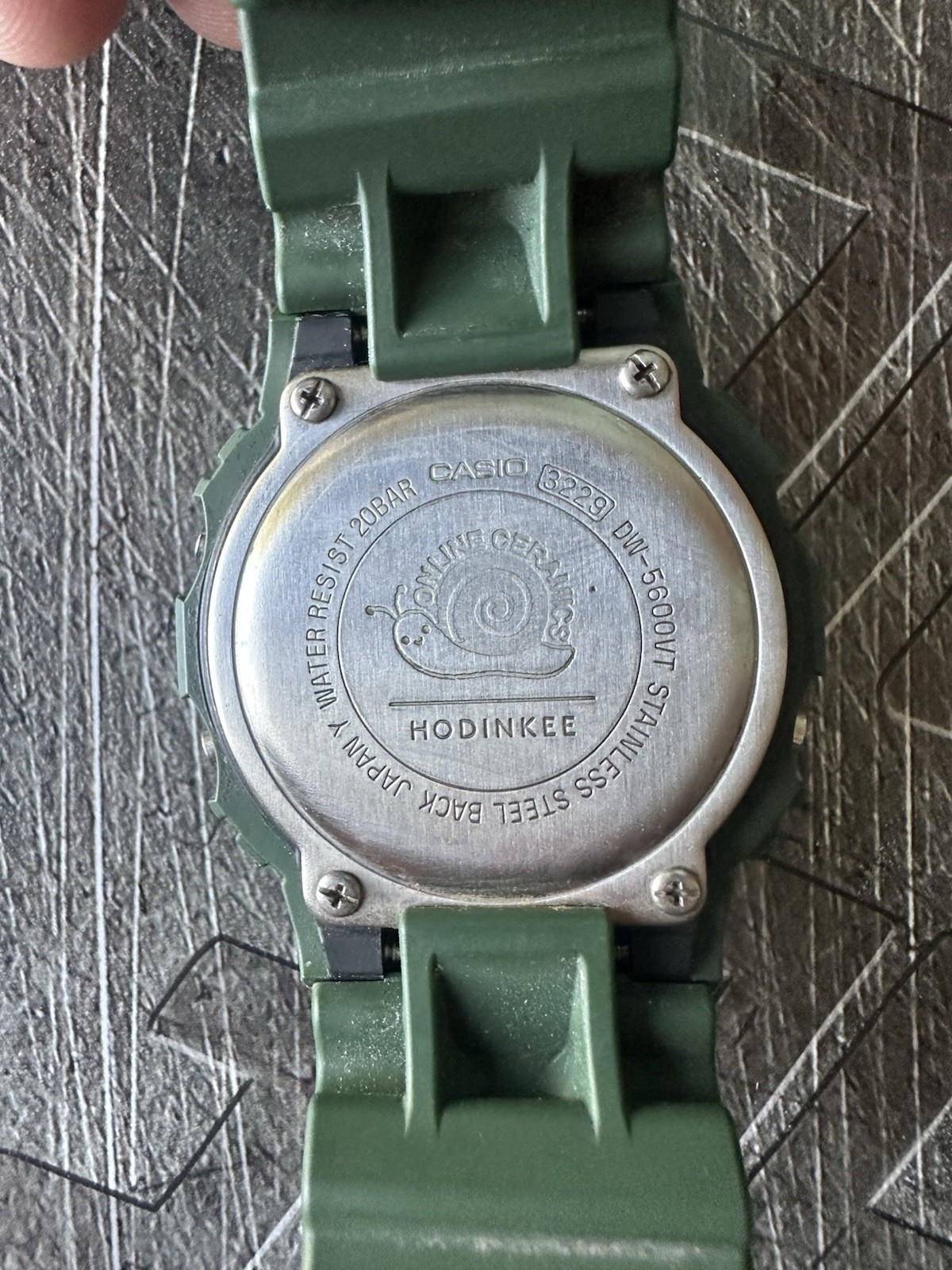 Casio G-SHOCK Ref. 5600 By Online Ceramics x Hodinkee John Mayer