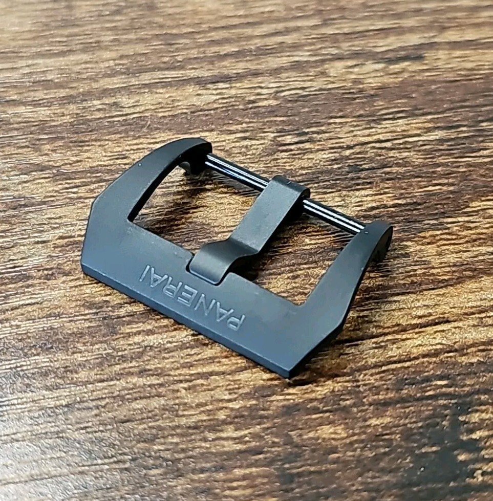 Panerai 22mm OEM PVD Black Titanium Tang Ardillon Buckle 22MM PAV00675 Swiss