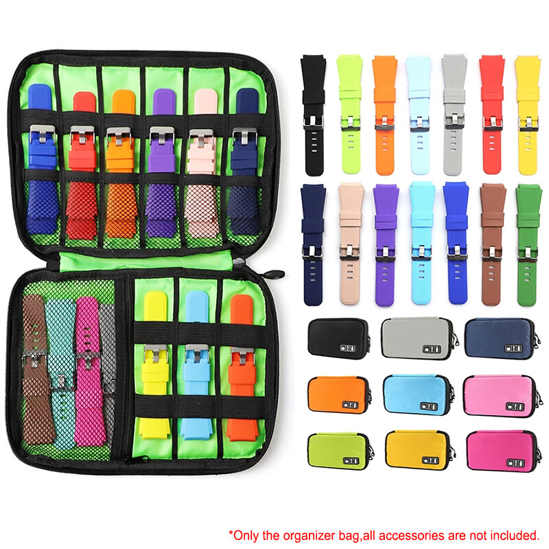 Portable Watch Strap Band Storage Pouch Travel Bag Case For Apple Watch Samsung